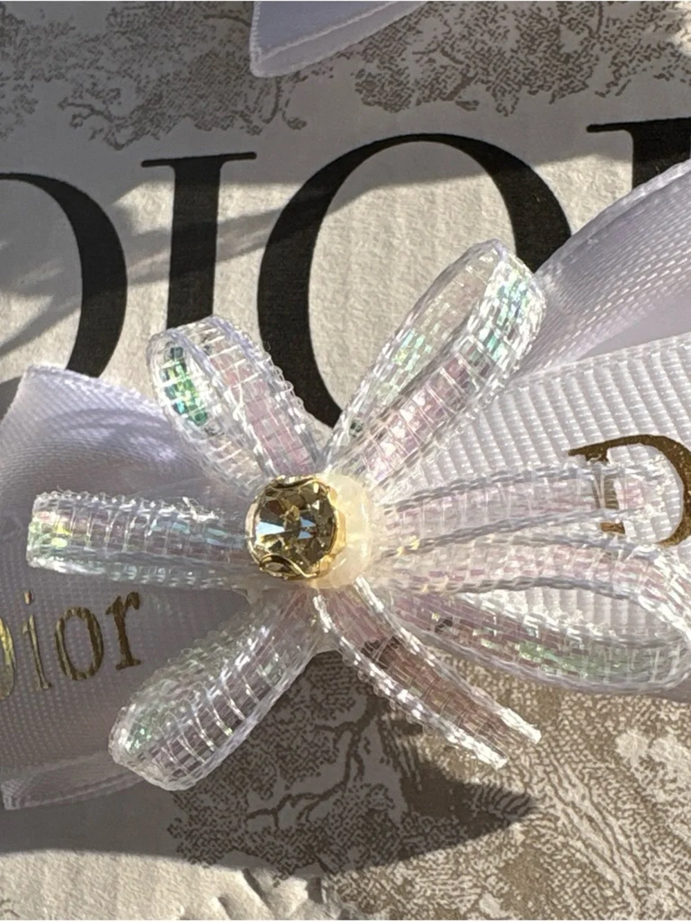 Handmade Dior Pin Back Hair Clips For Makeup, Skincare etc